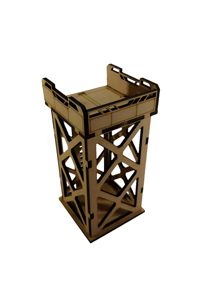 The Cold Front Tower - Compact Elevation for Wargaming Terrain - Blacksheep Industries Laser & Design