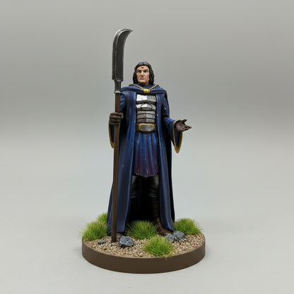 Human Male Magic Cleric (Glaive) – RPG Miniature for Dungeons & Dragons, Pathfinder, and Tabletop RPGs