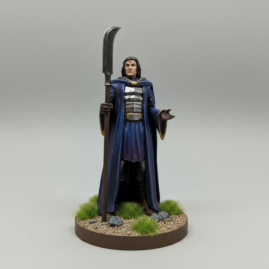 Human Male Magic Cleric (Glaive) – RPG Miniature for Dungeons & Dragons, Pathfinder, and Tabletop RPGs
