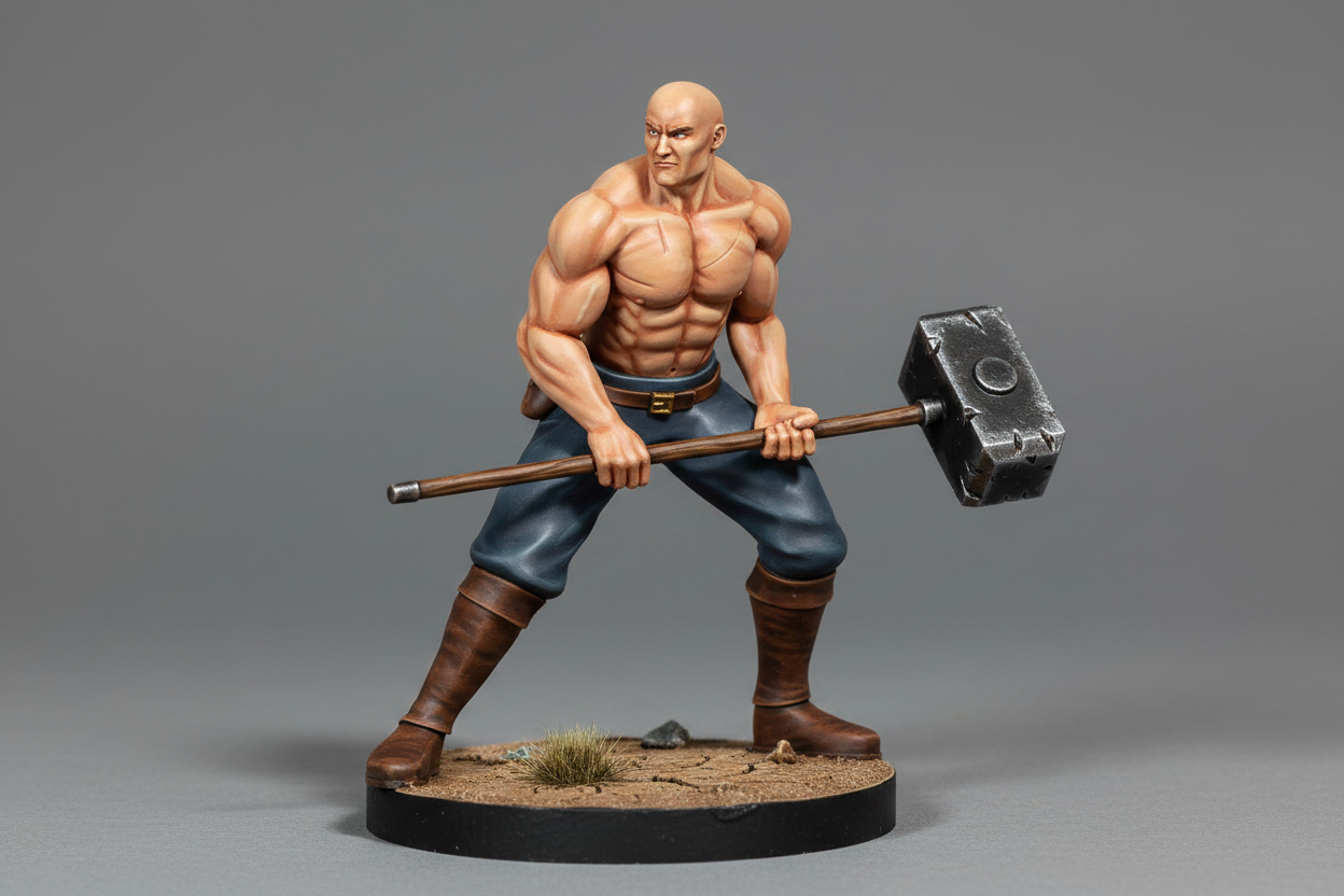 Goliath Male Barbarian 28mm Resin Miniature | 6 Poses | MZ4250 | Blacksheep Industries