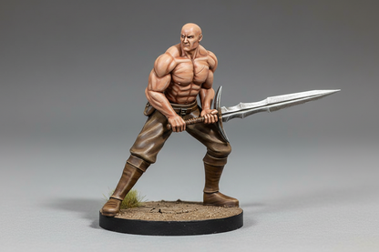 Goliath Male Barbarian 28mm Resin Miniature | 6 Poses | MZ4250 | Blacksheep Industries