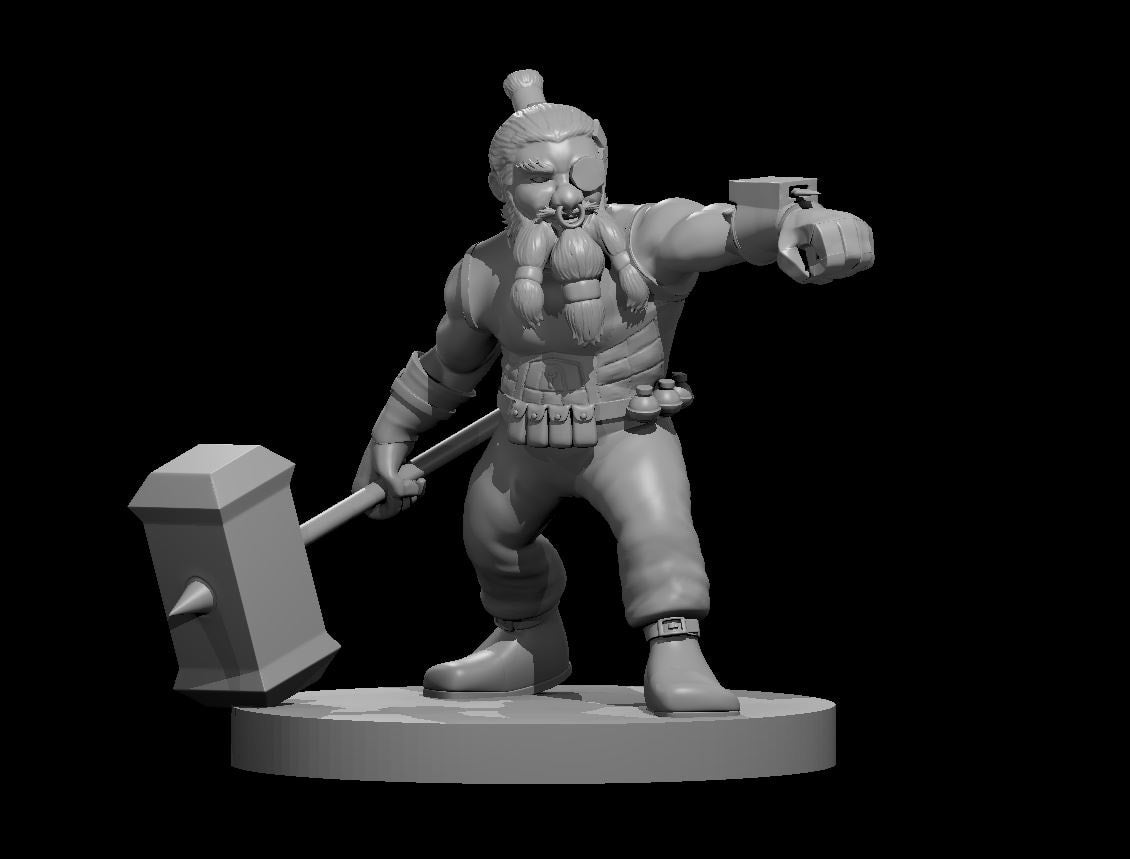 Dwarf Male Artificer - Blacksheep Industries Laser & Design