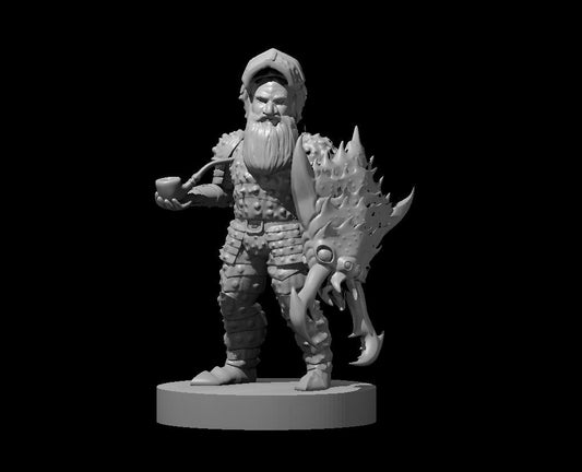 Gnome Male Artificer in Ankheg Plate Armour - Blacksheep Industries Laser & Design