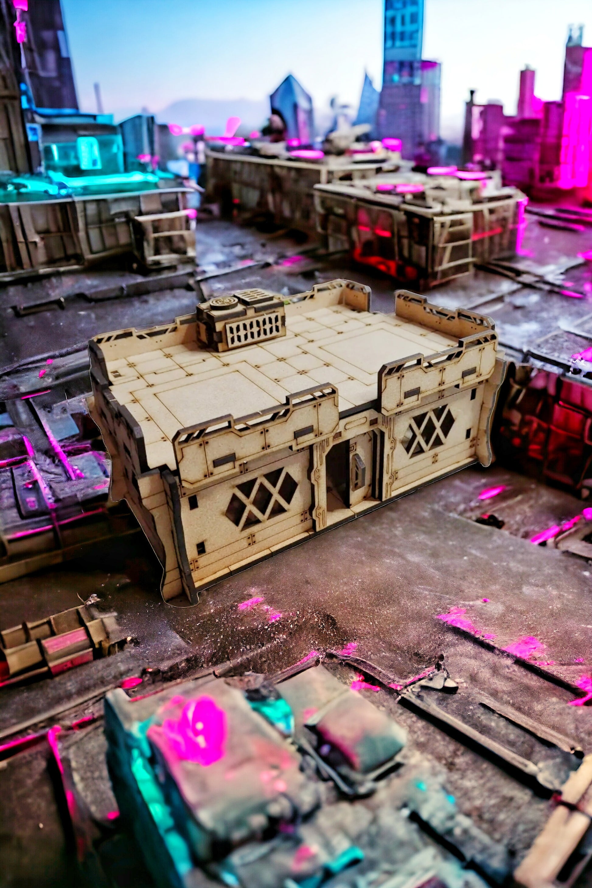 CBP02 Cyberpunk Building - Cyberpunk Stacks Series - Blacksheep Industries