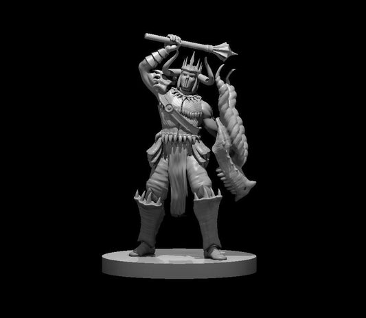 Human Male Cleric of Tiamat - Blacksheep Industries Laser & Design