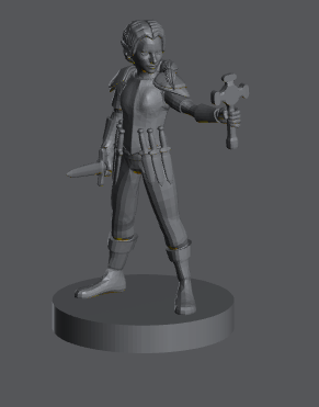 Gnome Female Cleric (Holy Symbol) – RPG Miniature for Dungeons & Dragons, Pathfinder, and Tabletop RPGs