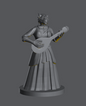 Dragonborn Female Bard (Lute) – RPG Miniature for Dungeons & Dragons, Pathfinder, and Tabletop RPGs