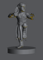 Halfling Male Monk (Unarmed, One-Leg Stance) – RPG Miniature for Dungeons & Dragons, Pathfinder, and Tabletop RPGs