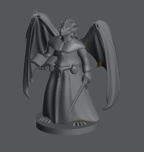 Dragonborn Priest (Book) – RPG Miniature for Dungeons & Dragons, Pathfinder, and Tabletop RPGs