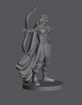 Dragonborn Female Ranger (Aiming Bow) – RPG Miniature for Dungeons & Dragons, Pathfinder, and Tabletop RPGs