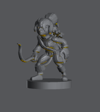 Halfling Female Ranger (Sneaking with Bow) – RPG Miniature for Dungeons & Dragons, Pathfinder, and Tabletop RPGs