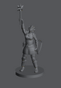 Dragonborn Female Paladin Cleric (Morning Star) – RPG Miniature for Dungeons & Dragons, Pathfinder, and Tabletop RPGs