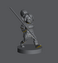 Halfling Female Cleric (Staff) – RPG Miniature for Dungeons & Dragons, Pathfinder, and Tabletop RPGs