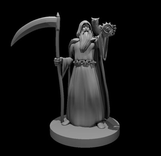 Human Bearded Male Death Cleric - Blacksheep Industries Laser & Design