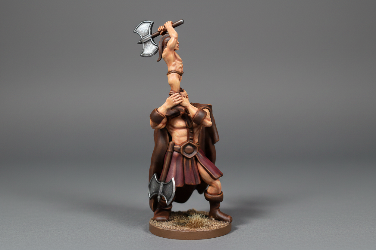 Goliath Male Barbarian 28mm Resin Miniature | 6 Poses | MZ4250 | Blacksheep Industries