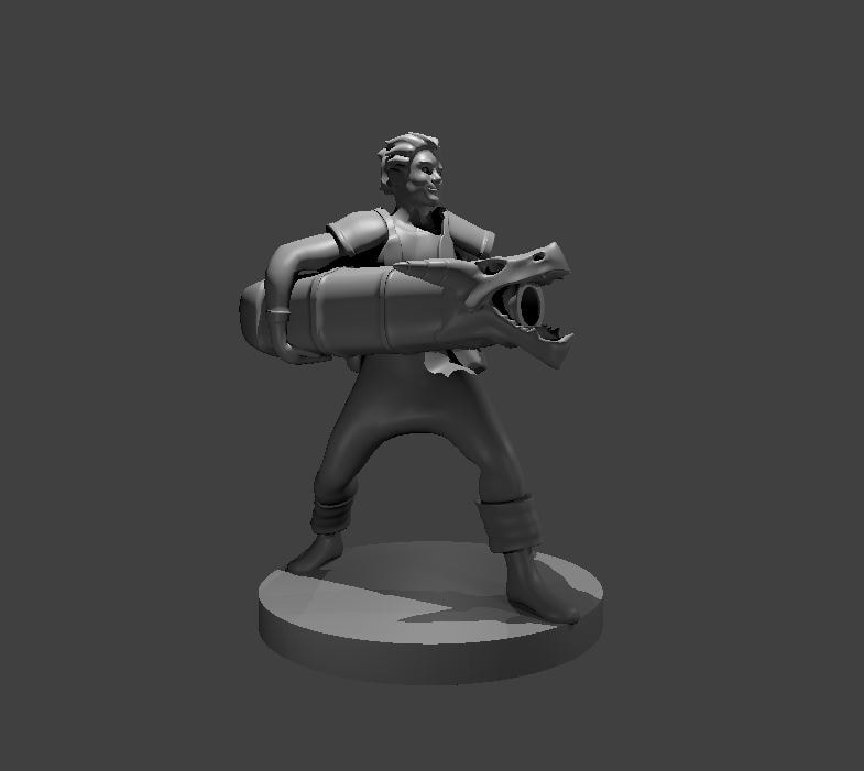 Human Male Cannon Artificer - Blacksheep Industries Laser & Design