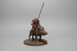 Half-Orc Male Barbarian Riding Boar Miniature – RPG Miniature for Dungeons & Dragons, Pathfinder, and Tabletop RPGs