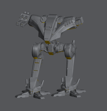 Fire Falcon Prime – BattleTech Miniature Resin Printed Model | Clan Light BattleMech - Blacksheep Industries