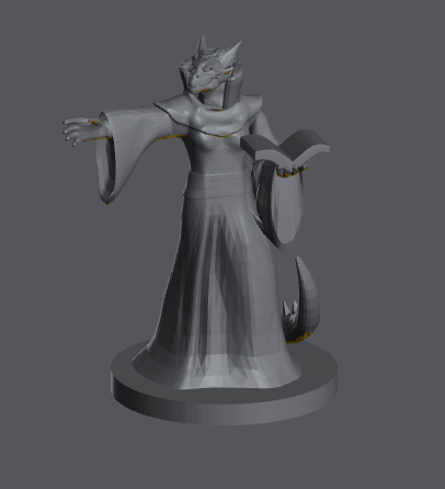 Dragonborn Female Warlock (Spellbook in Hand) – RPG Miniature for Dungeons & Dragons, Pathfinder, and Tabletop RPGs