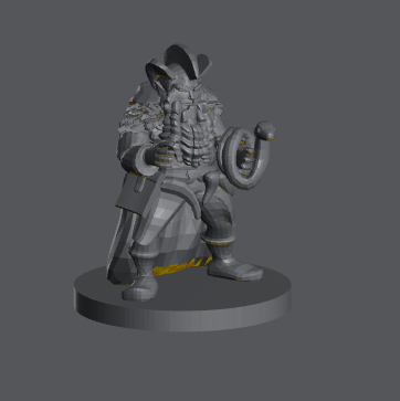 Dwarf Male Warlock (Holding Snake) – RPG Miniature for Dungeons & Dragons, Pathfinder, and Tabletop RPGs