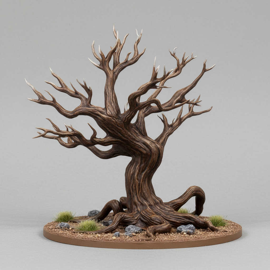 Tree Terrain – With or Without Leaves – RPG Miniature Scenery for Dungeons & Dragons, Pathfinder, and Tabletop Games