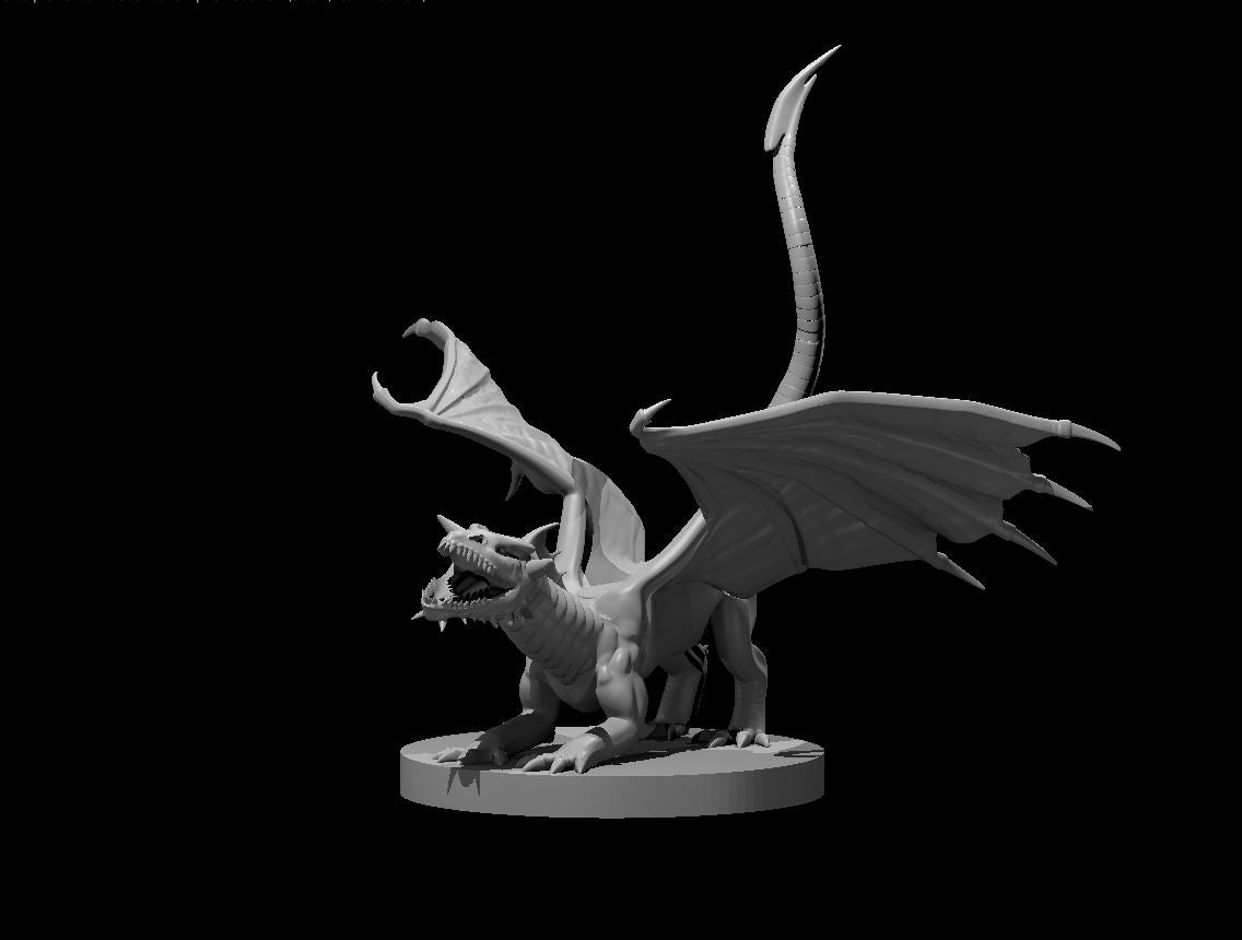 Chromatic Dragons: Black Dragon (Wyrmling) - RPG Miniature