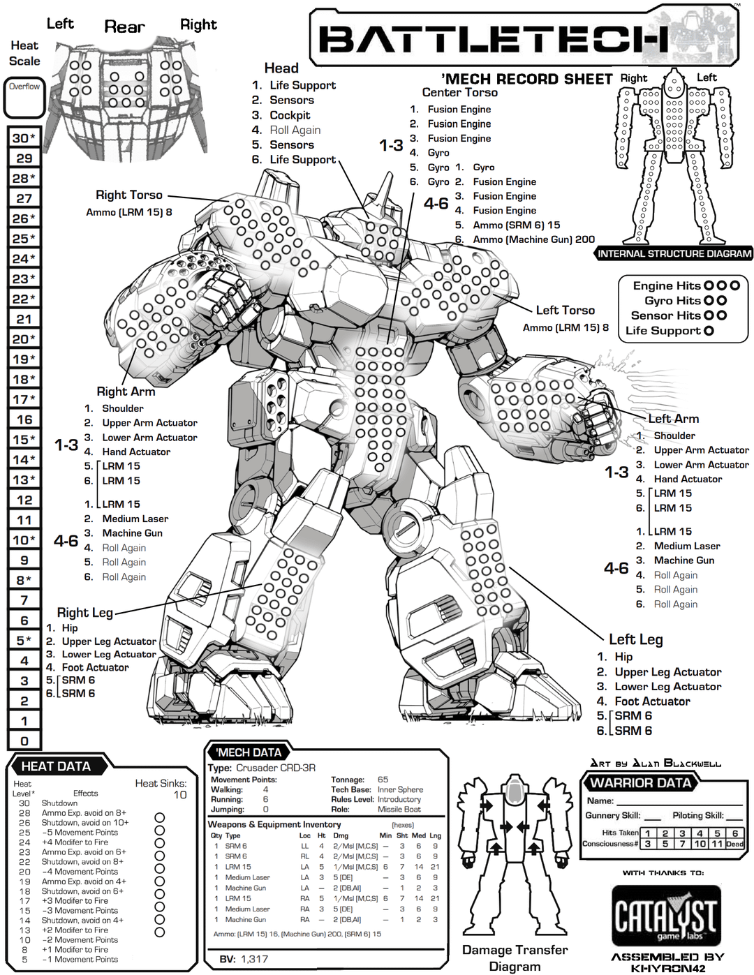 Crusader CRD-3K – BattleTech Miniature Resin Printed Model | Inner Sphere Heavy BattleMech