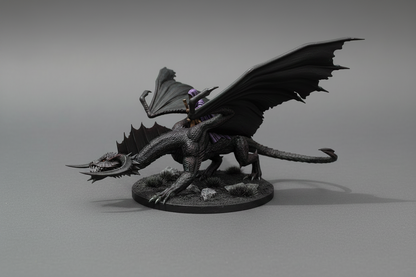 Black Dragon (Young) – RPG Miniature for Dungeons &amp; Dragons, Pathfinder, and Tabletop Games