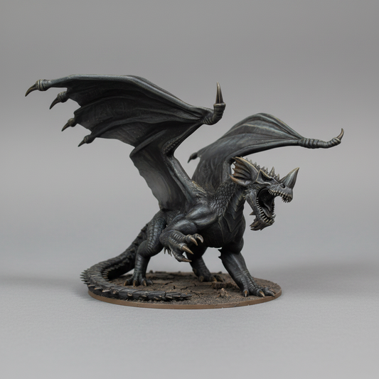 Black Dragon (Adult) – RPG Miniature for Dungeons &amp; Dragons, Pathfinder, and Tabletop Games