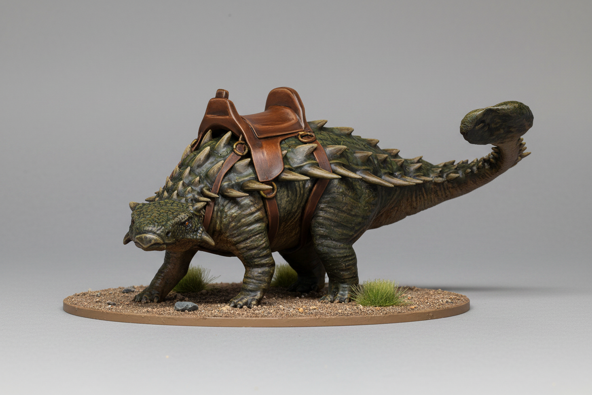 Ankylosaurus – Dinosaur RPG Miniature for Dungeons & Dragons, Pathfinder, and Tabletop Games