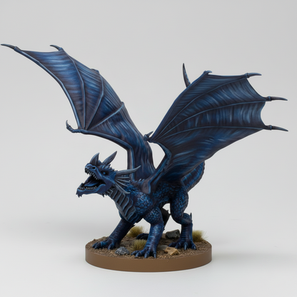 Blue Dragon (Wyrmling) – RPG Miniature for Dungeons & Dragons, Pathfinder, and Tabletop Games